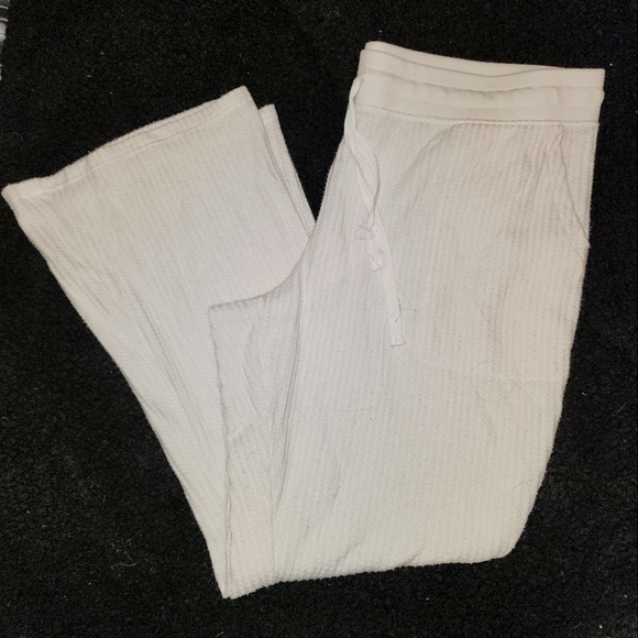 EUC Stars Above White Waffle Knit Lounge Pants - Picture 1 of 4